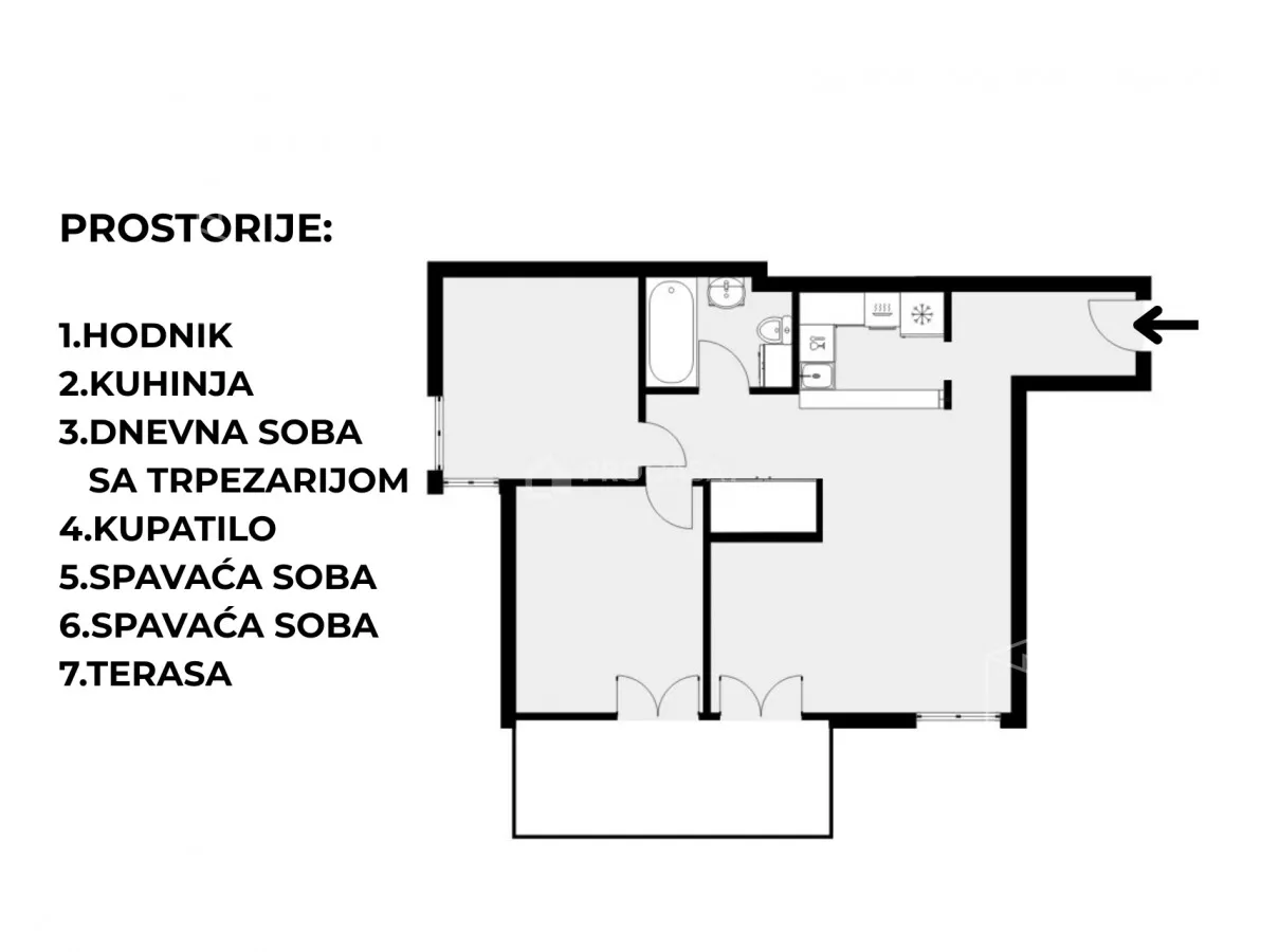 Trosoban stan | 4zida