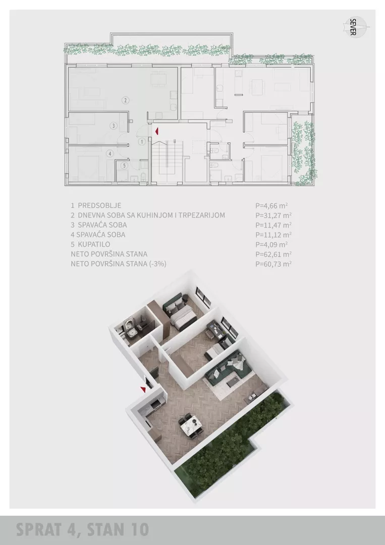 Troiposoban stan | 4zida