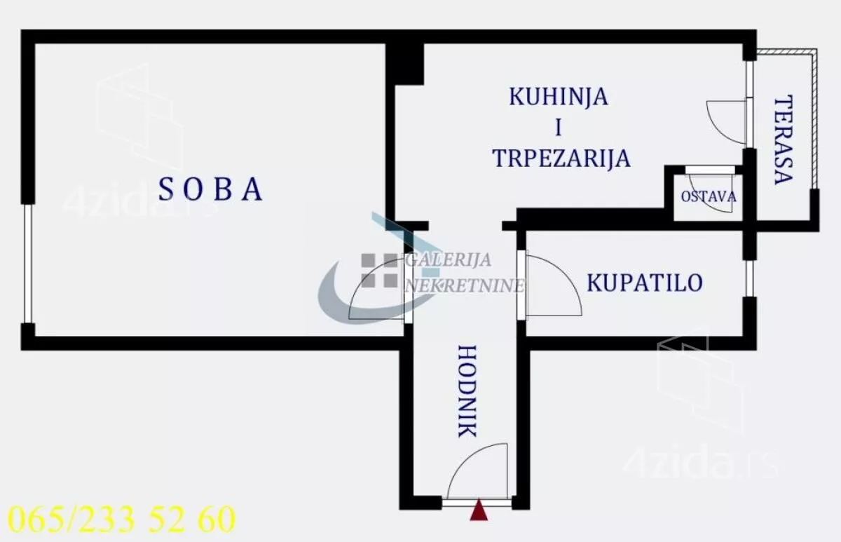Jednosoban stan | 4zida