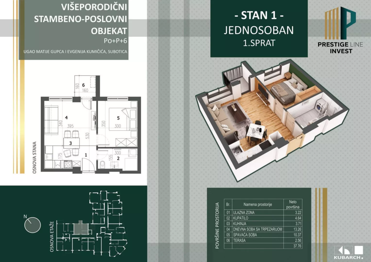 Jednosoban stan | 4zida