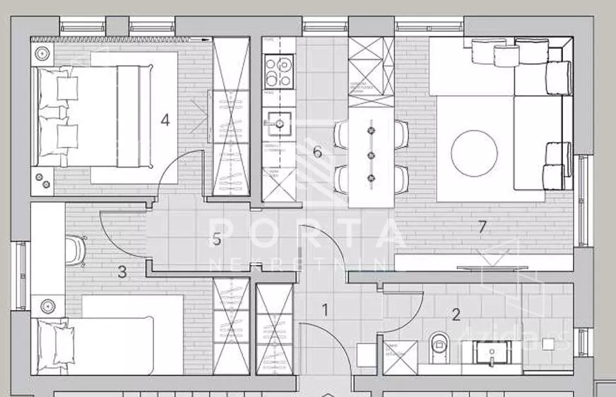 Trosoban stan | 4zida