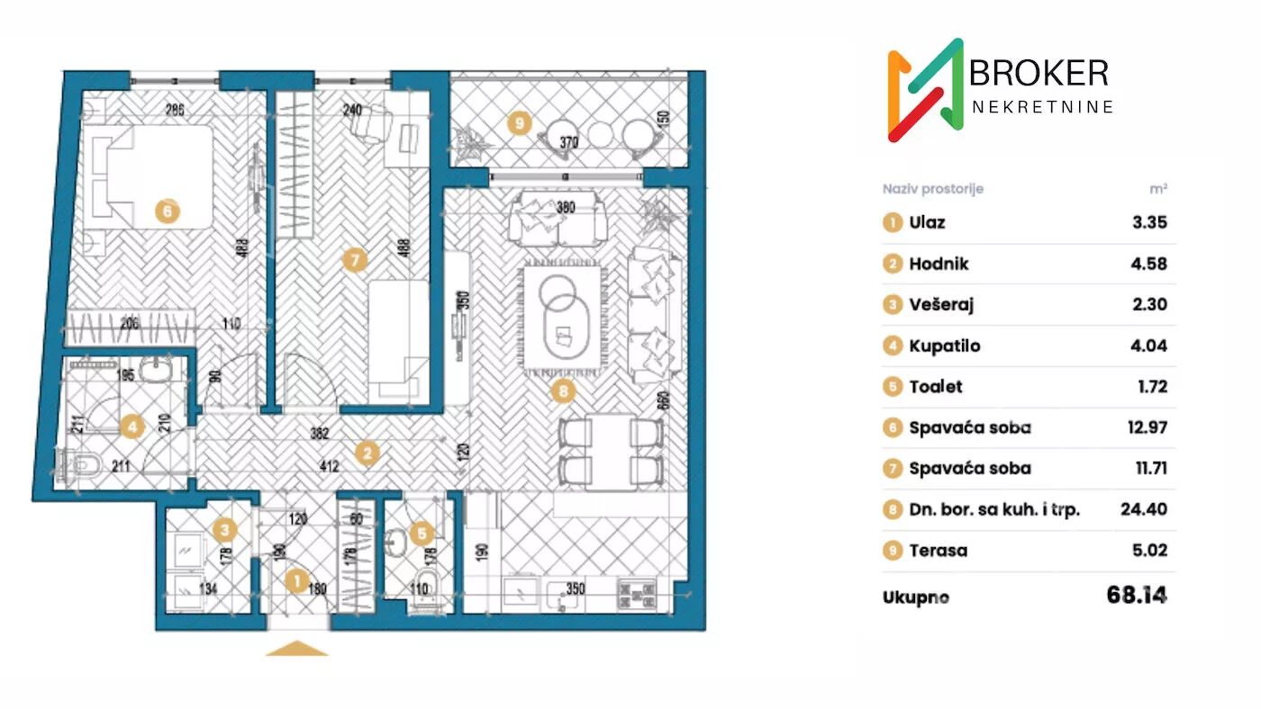 Trosoban stan | 4zida