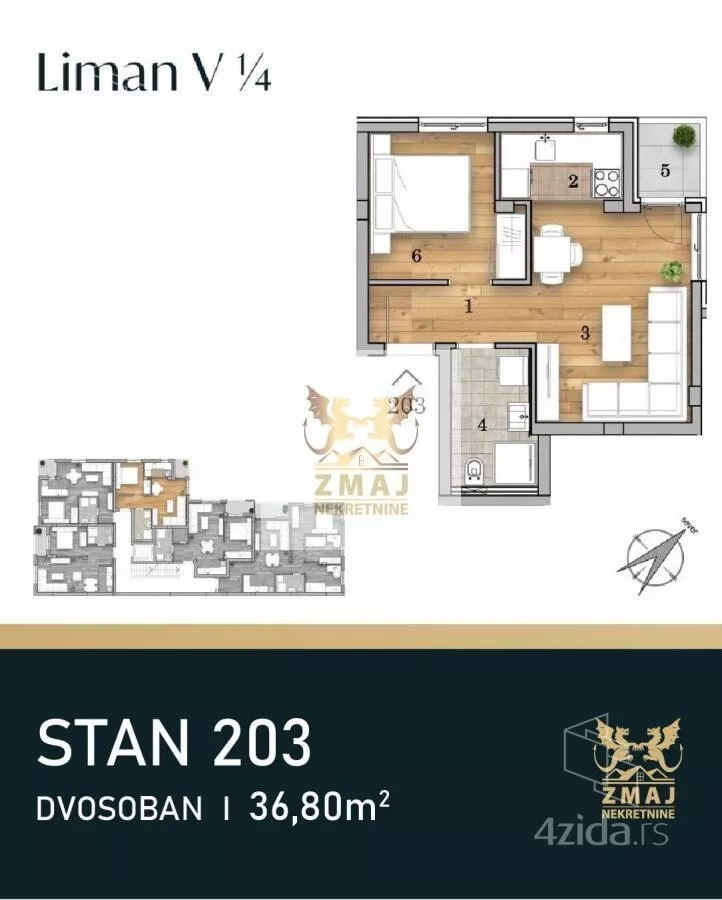 Dvosoban stan | 4zida