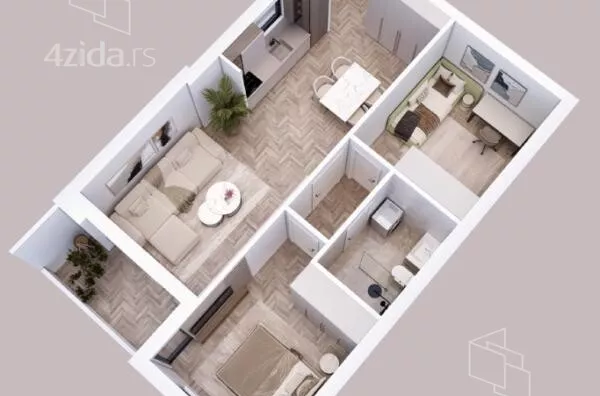 Dvoiposoban stan | 4zida