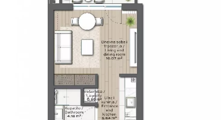 Jednosoban stan | 4zida