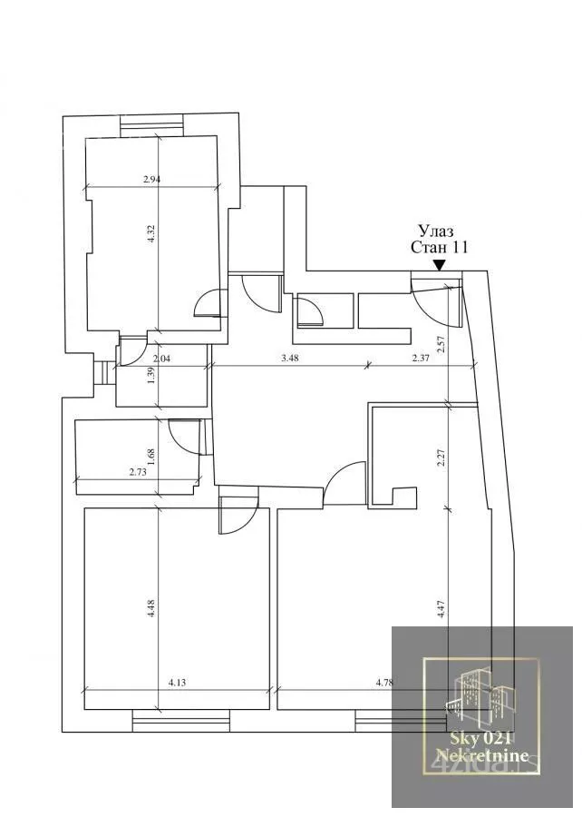 Trosoban stan | 4zida