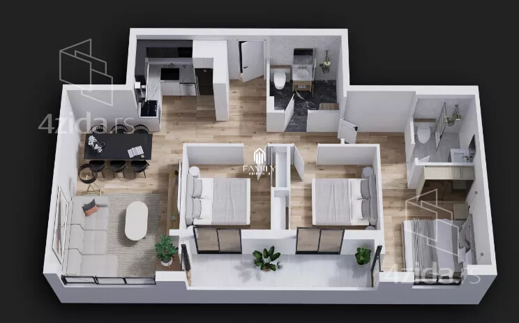 Četvorosoban stan | 4zida