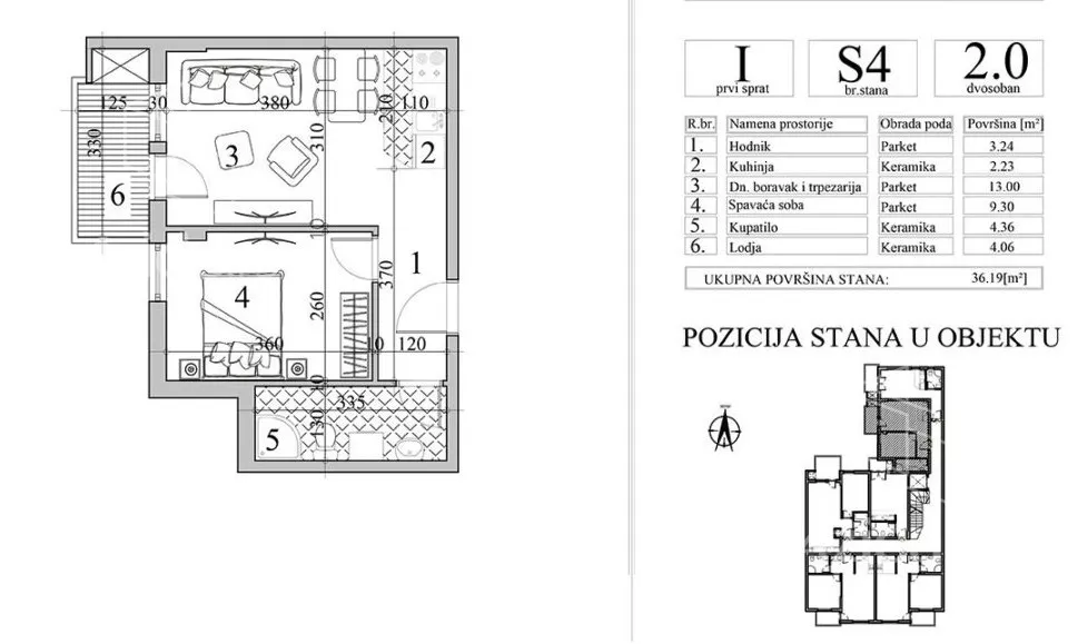 Jednoiposoban stan | 4zida