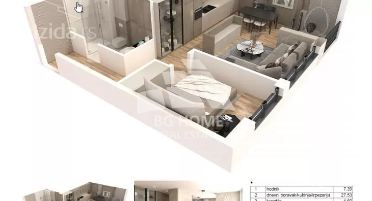 Dvosoban stan | 4zida