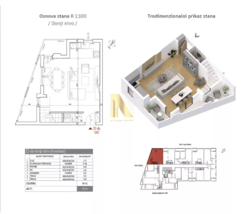 Trosoban stan | 4zida