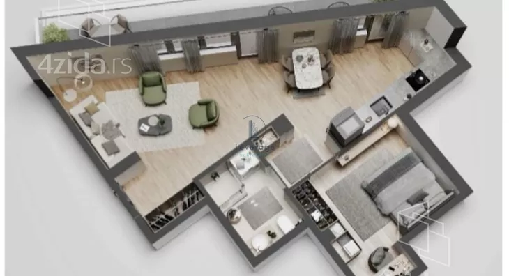 Dvoiposoban stan | 4zida