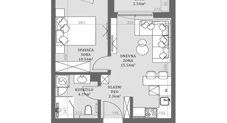 Dvosoban stan | 4zida