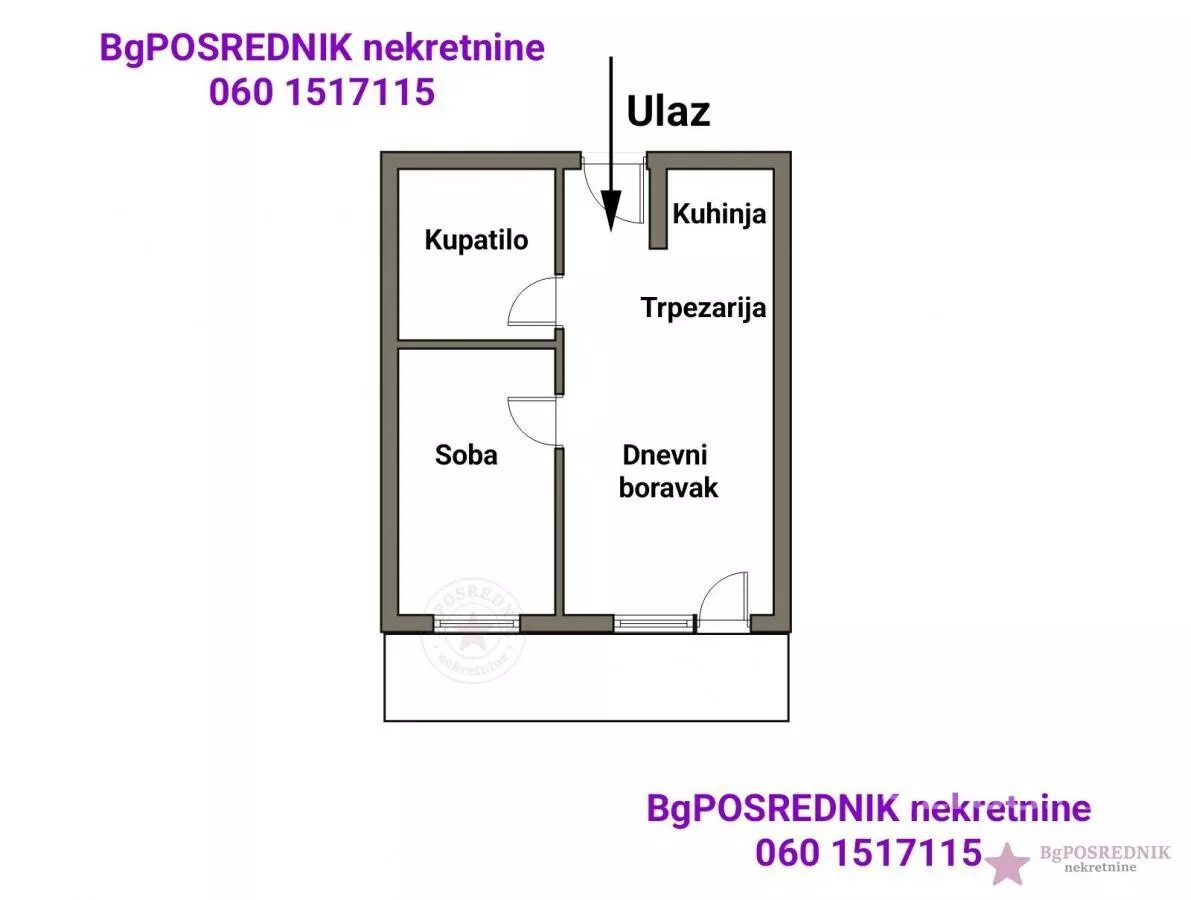Jednoiposoban stan | 4zida