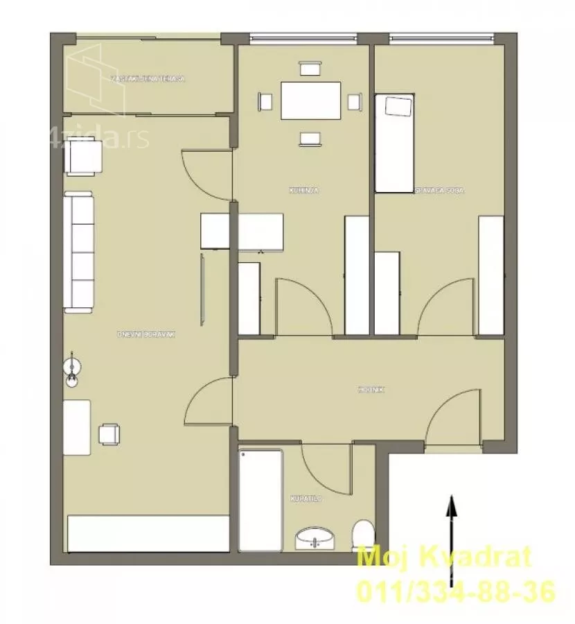 Dvosoban stan | 4zida