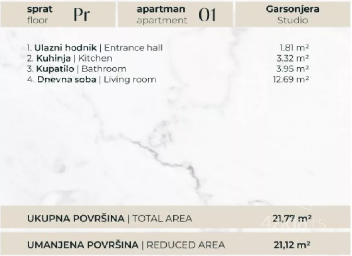 Garsonjera | 4zida