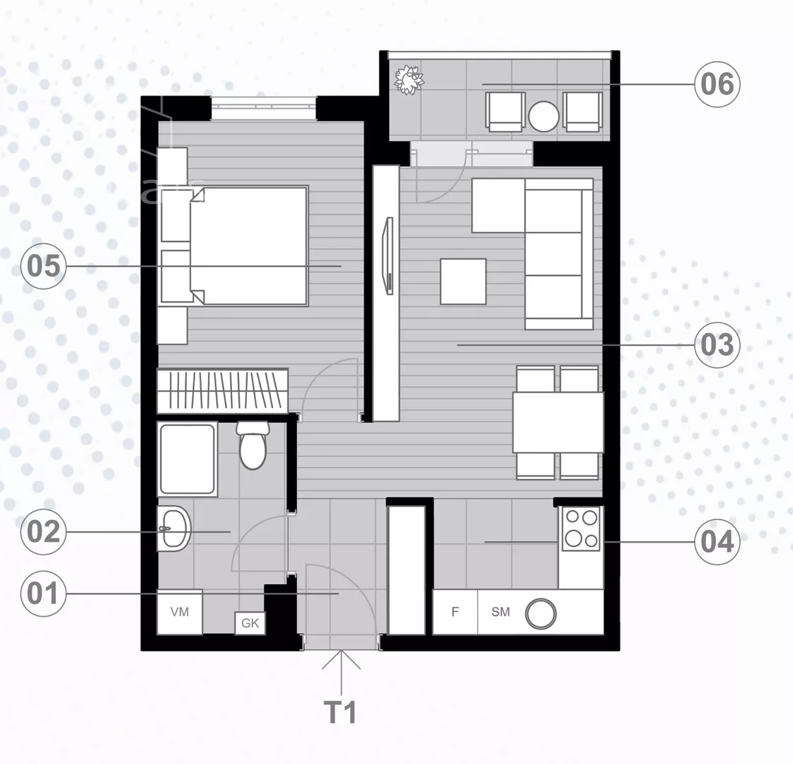 Jednosoban stan | 4zida