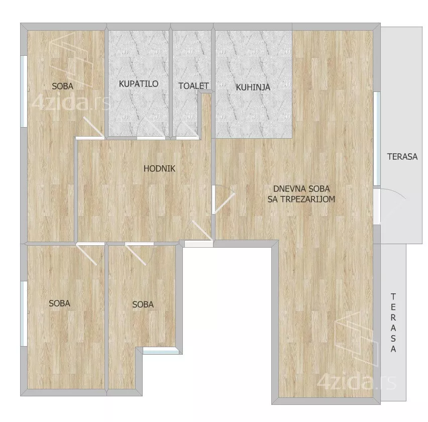 Troiposoban stan | 4zida