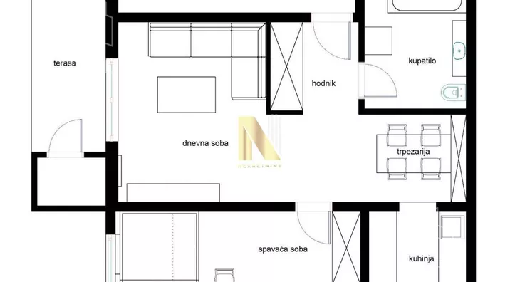 Dvosoban stan | 4zida