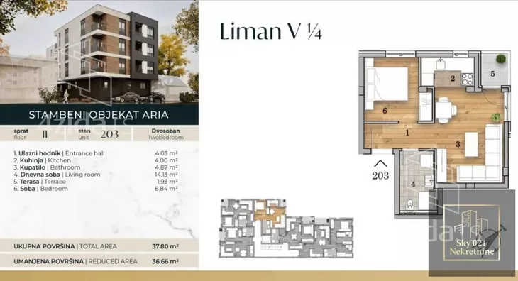 Dvosoban stan | 4zida