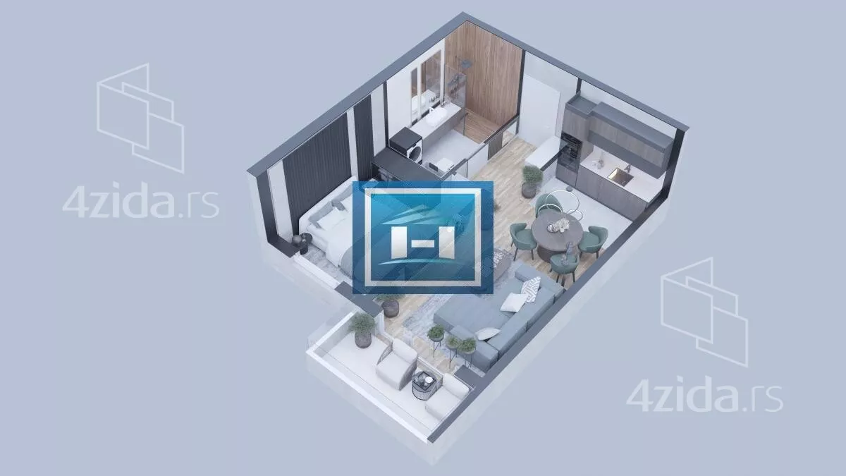 Jednosoban stan | 4zida