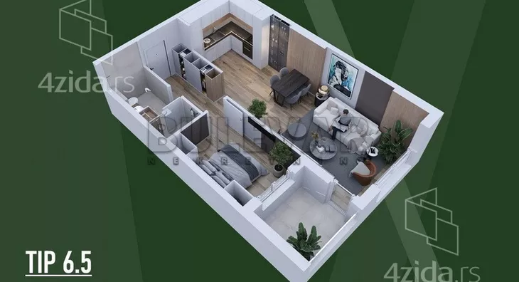 Dvosoban stan | 4zida