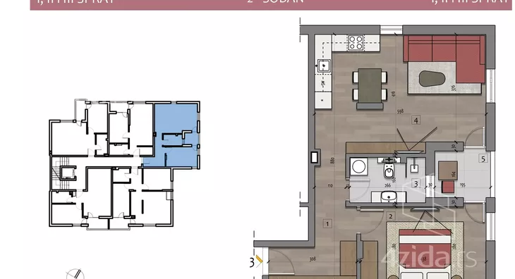 Dvosoban stan | 4zida