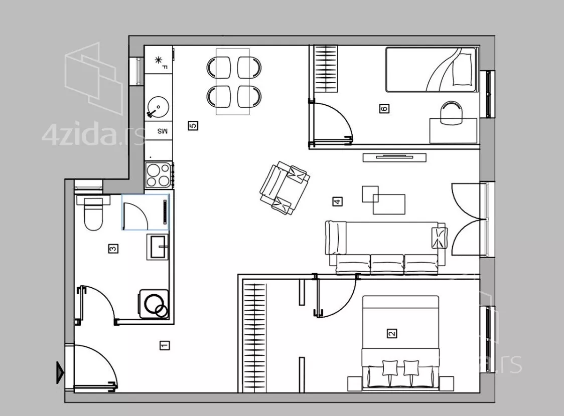 Dvoiposoban stan | 4zida