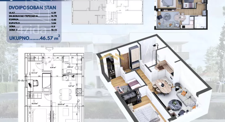 Dvoiposoban stan | 4zida