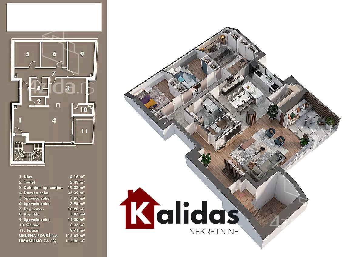 Četvorosoban stan | 4zida