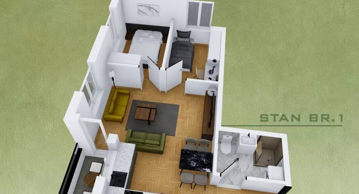 Dvoiposoban stan | 4zida