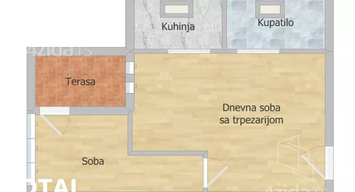 Jednoiposoban stan | 4zida