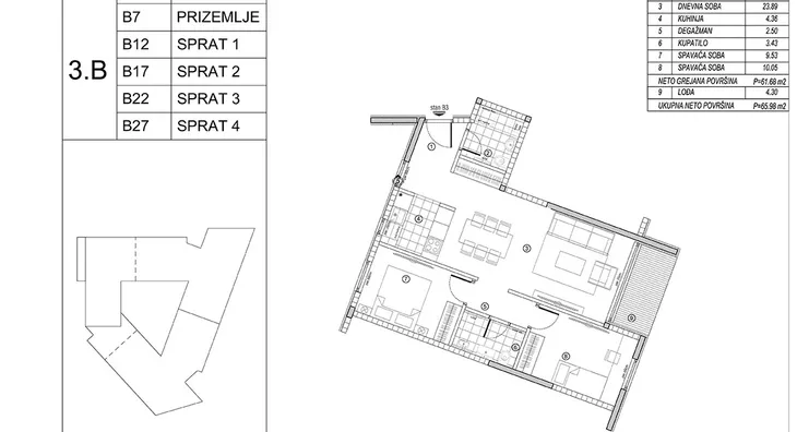 Trosoban stan | 4zida