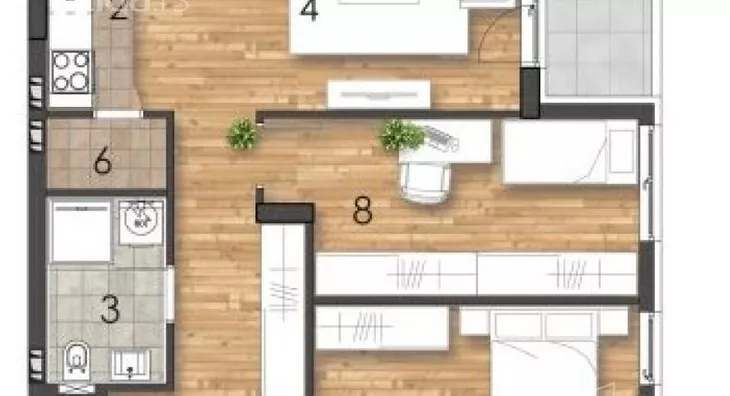 Trosoban stan | 4zida