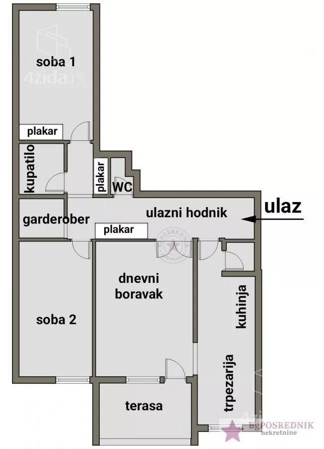 Trosoban stan | 4zida