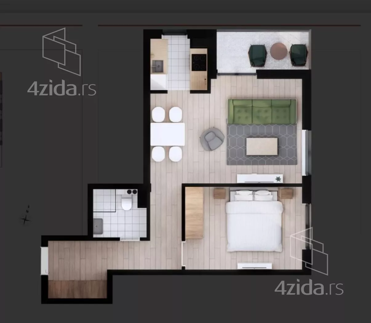 Dvosoban stan | 4zida