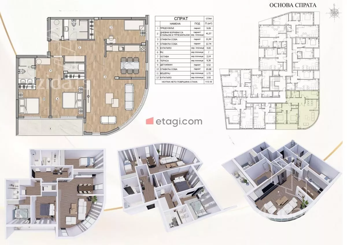 Trosoban stan | 4zida