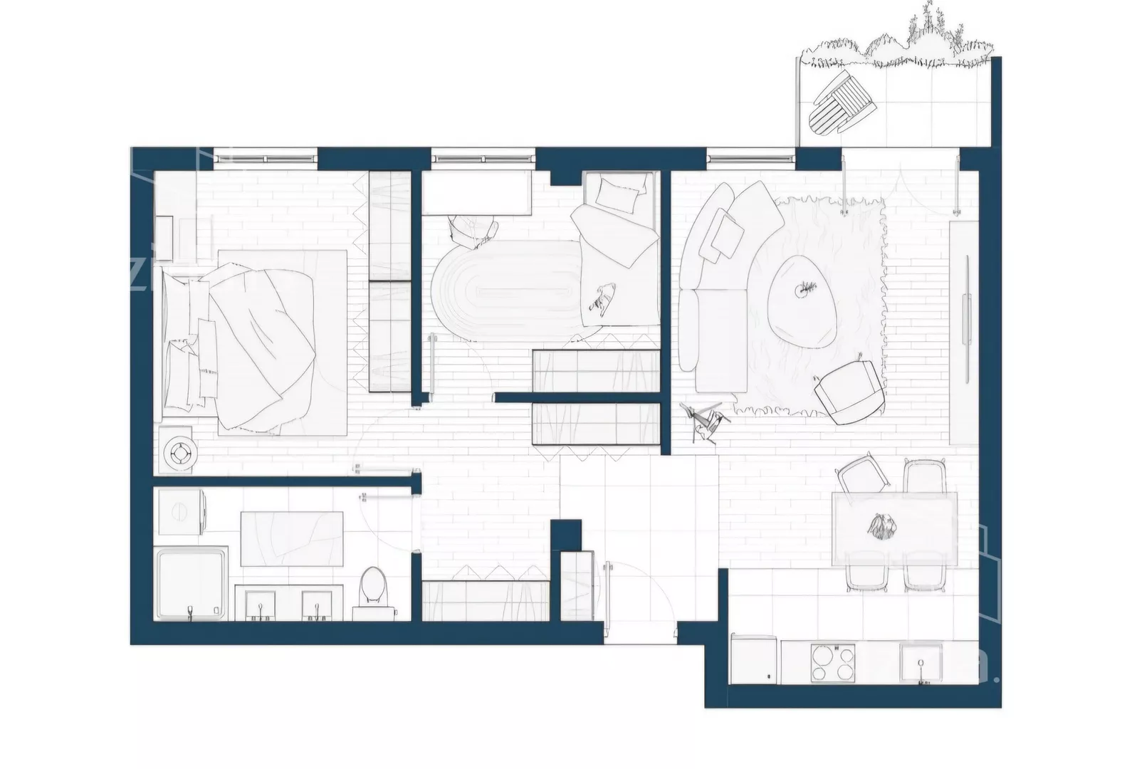 Trosoban stan | 4zida