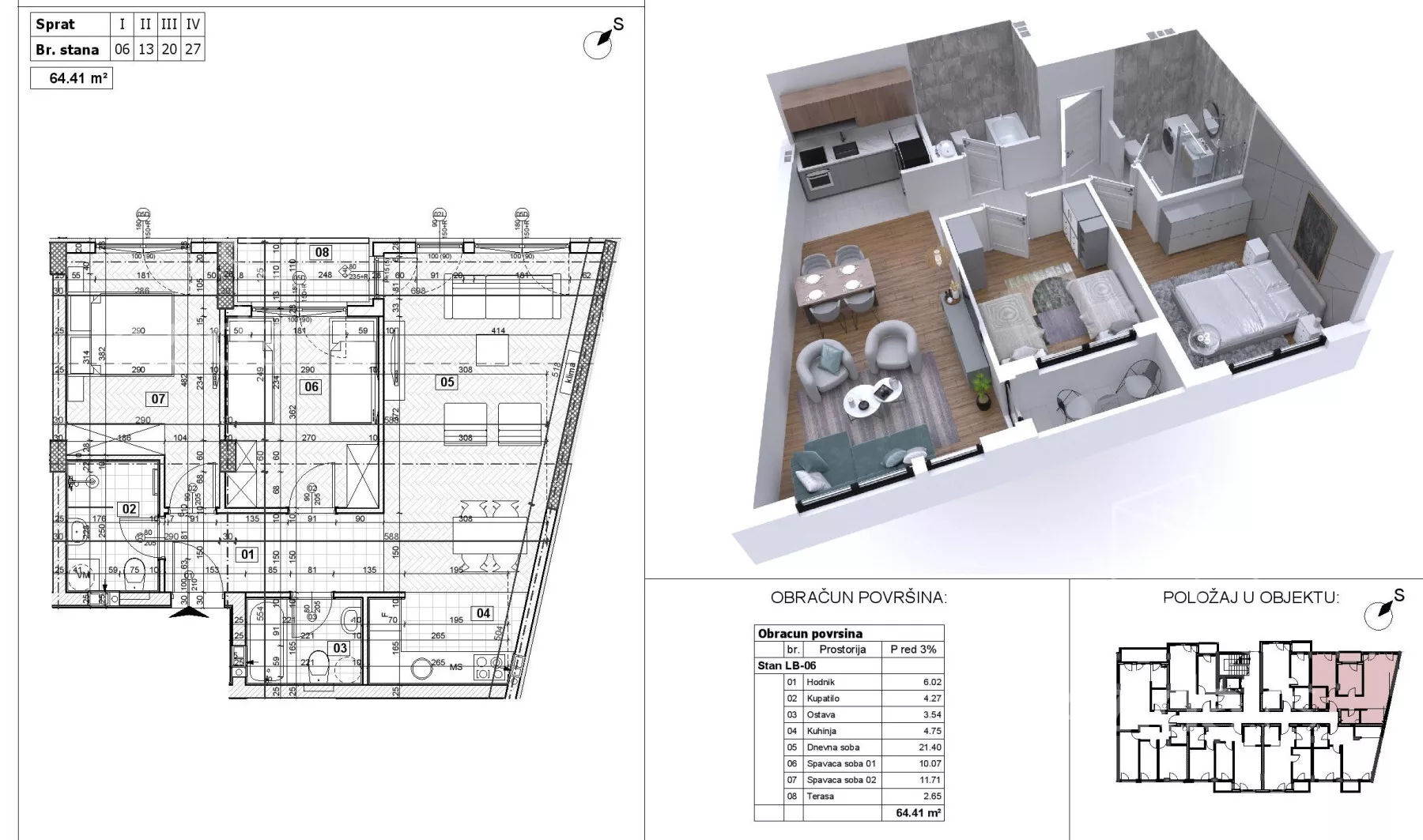 Trosoban stan | 4zida