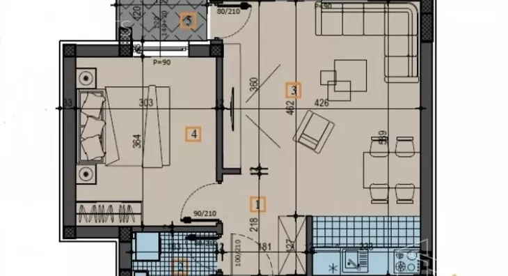 Jednoiposoban stan | 4zida