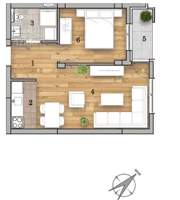 Dvosoban stan | 4zida