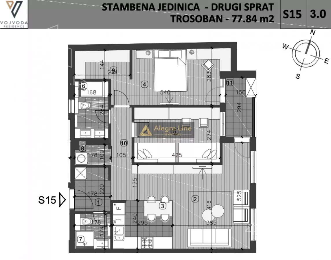 Trosoban stan | 4zida