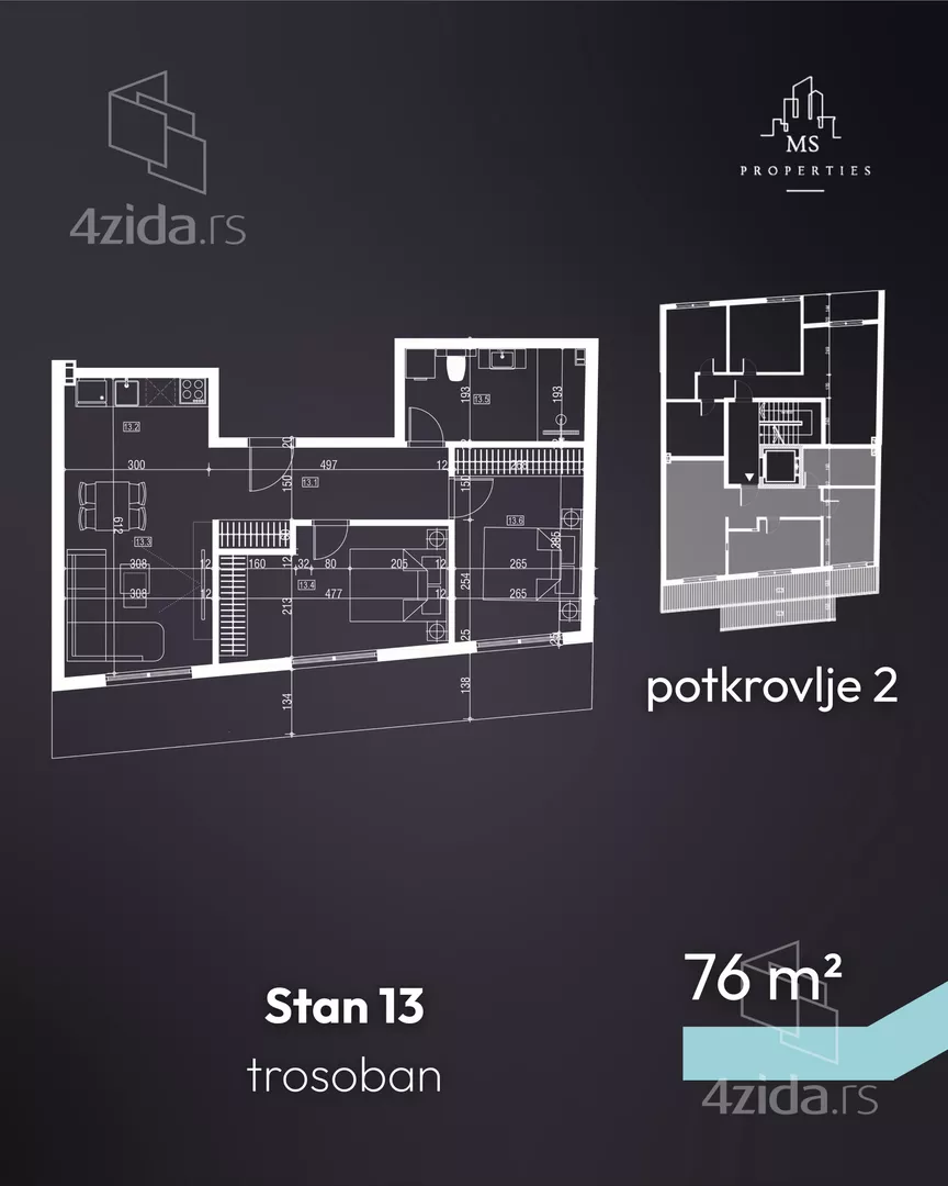 Trosoban stan | 4zida