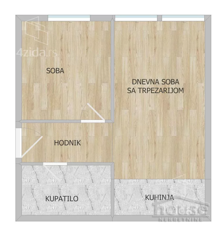 Jednoiposoban stan | 4zida