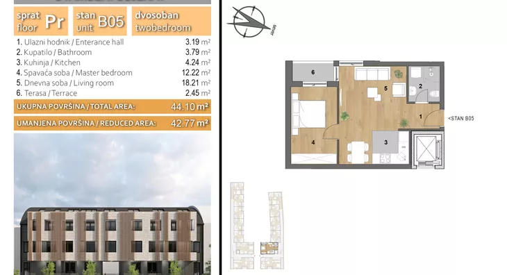 Dvosoban stan | 4zida