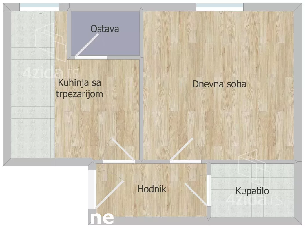 Jednosoban stan | 4zida