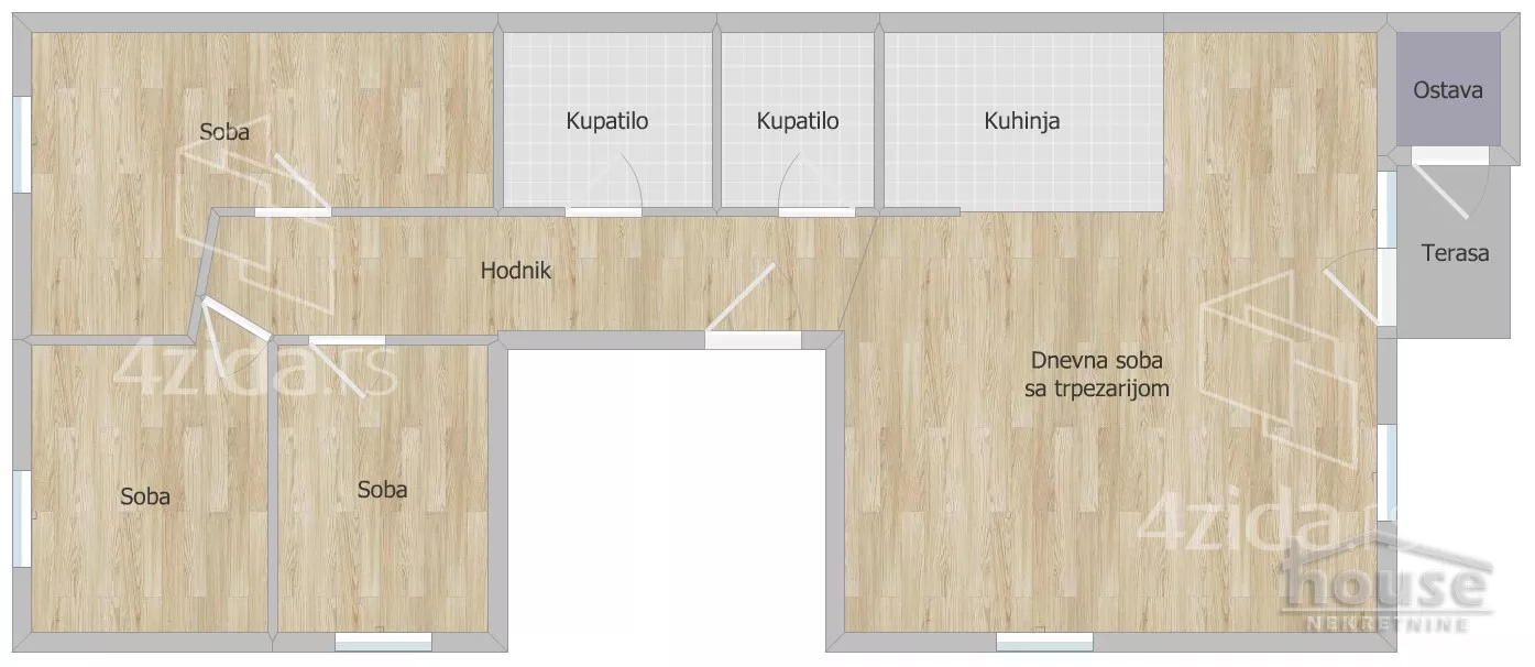 Troiposoban stan | 4zida