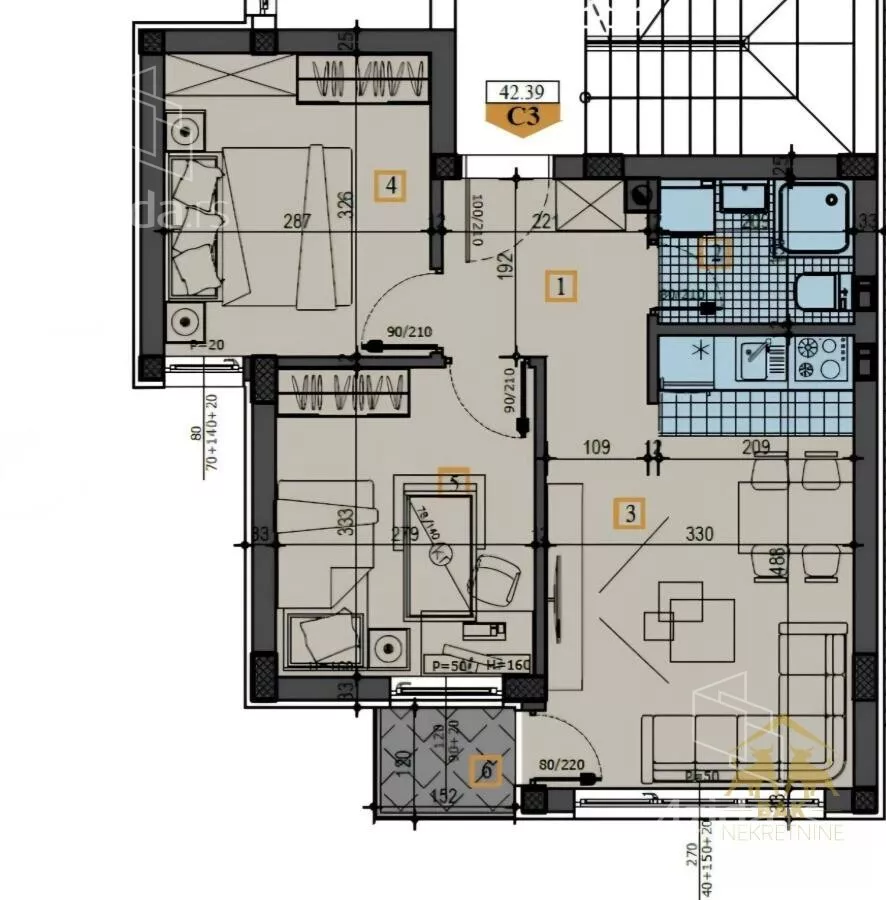 Dvoiposoban stan | 4zida