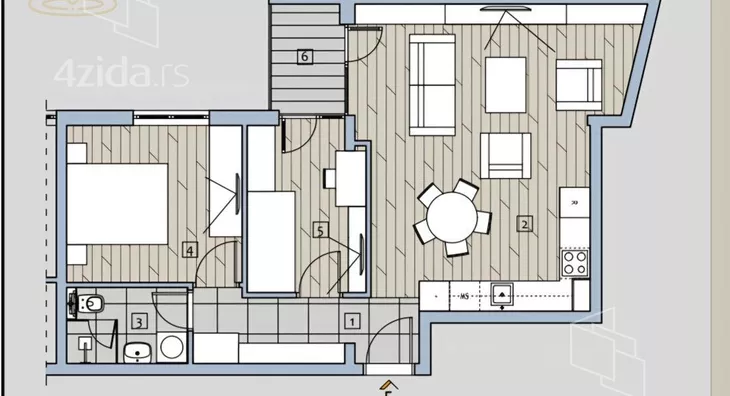 Dvoiposoban stan | 4zida