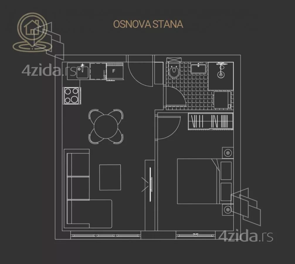 Dvosoban stan | 4zida