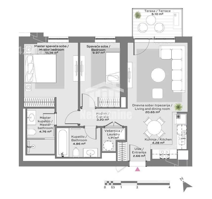 Trosoban stan | 4zida